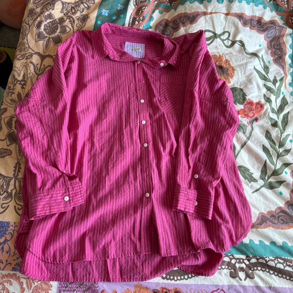 Free People Cloud Nine Button Down Shirt